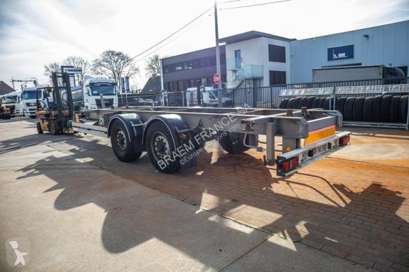 Remorque Alcar porte container  PORTE CAISSE 2 essieux occasion
