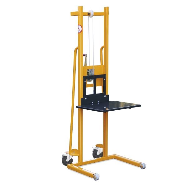Élévateur de matériaux manuel, 100 kg, 1500 mm de course, différentes versions