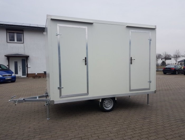 Remorque Sanitaire avec toilette double 3,50x2M 750KG