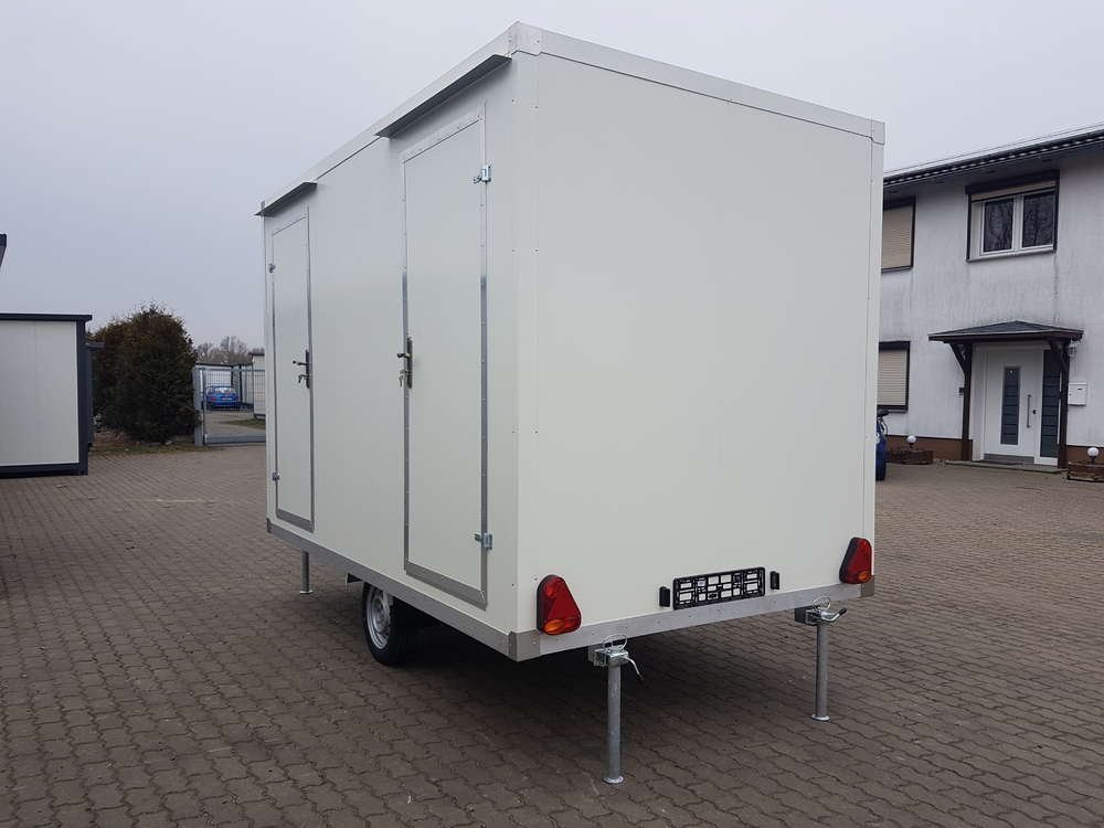Remorque Sanitaire avec toilette double 3,50x2M 750KG