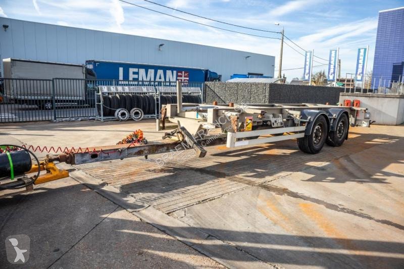 Remorque Alcar porte container  PORTE CAISSE 2 essieux occasion