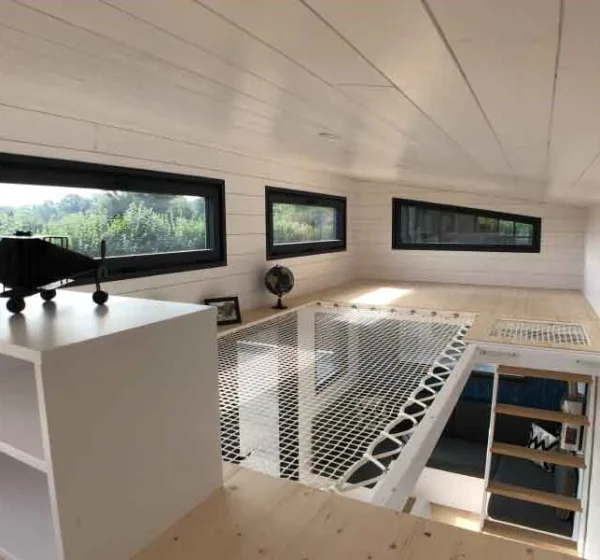 Beste Mezzanine Tiny House Familiale 6 place