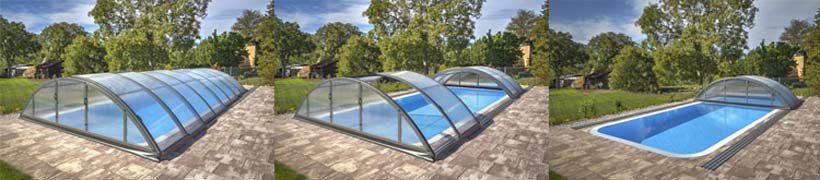 Abri de piscine mi- haut KLASIK