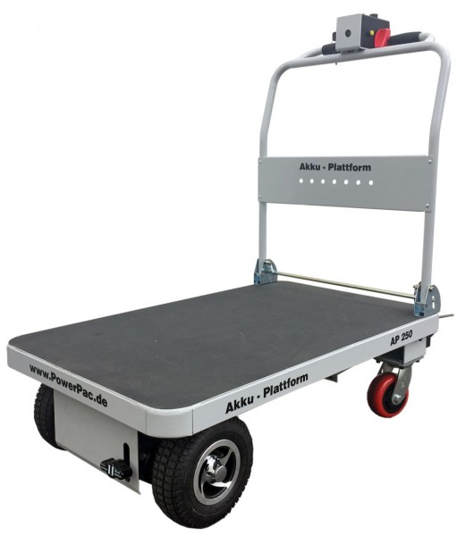 PowerPac Chariot électrique à plate-forme AP250 - capacité de charge 250 kg, 5 heures d'autonomie de