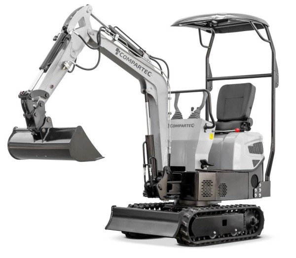Mini-pelle "Bobmaster Pro" - diesel, 890 kg avec bras articulé + kit de godet