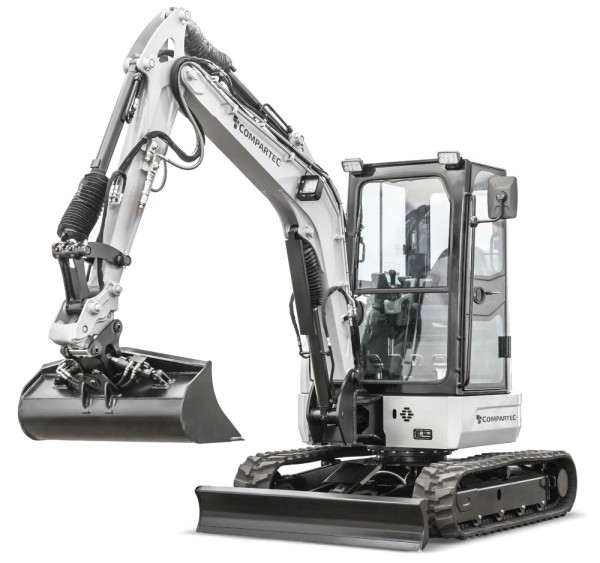 Mini-pelle Bobmaster Titan - 3700 kg, diesel + kit de godets