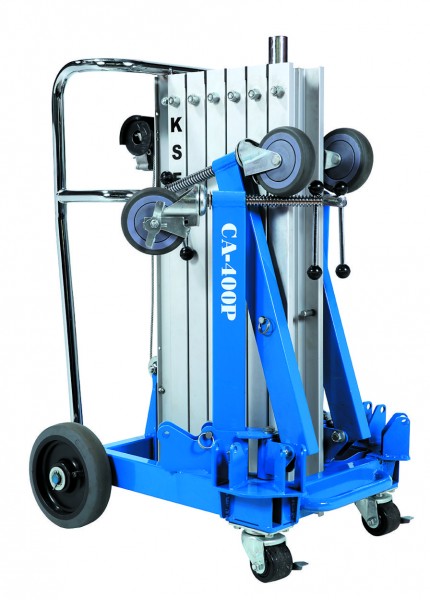Monte-charge électrique avec plate-forme CA400, charge maxi 180 kg, hauteur de levage 4 m