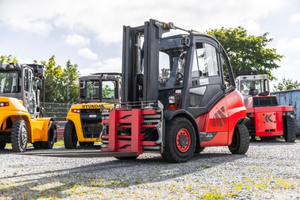 Chariot élévateur diesel Linde H50D − 5000 kg, 4600 mm, d'occasion