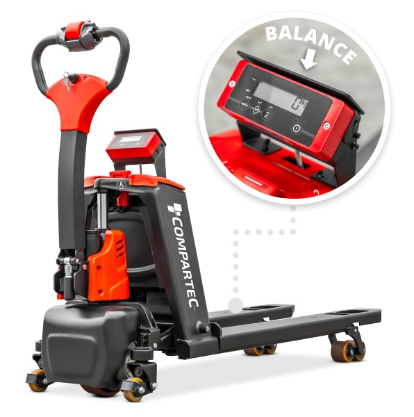 Transpalette électrique - 1500 kg, balance, technique de pesage RAVAS «ForkLion Premium»