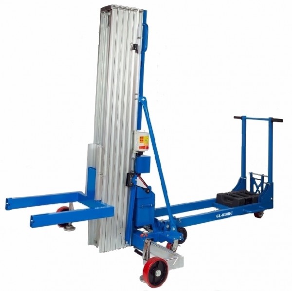 Glaslift GL 850 DC, capacité de charge 300 kg, course 8700 mm avec contre-châssis