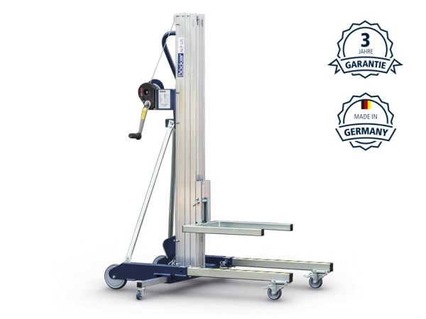 Elévateur de montage ALP LMJ 390, capacité de charge de 120 kg, hauteur de levage de 3,9 m
