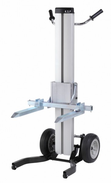 Diable ML2 en aluminium avec fourches - capacité de levage de 120 kg, hauteur de levage 1050mm