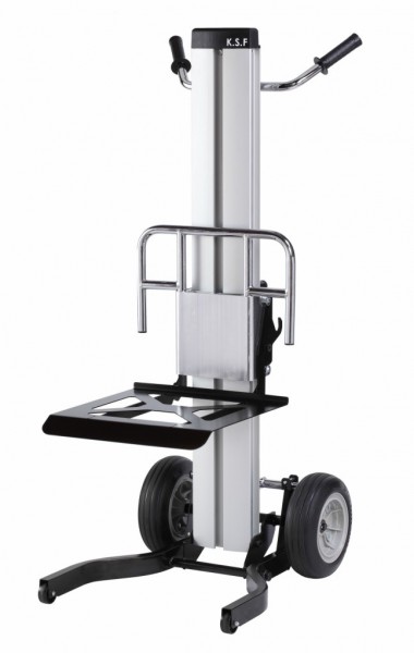 Diable ML2 en aluminium avec plate-forme - capacité de levage de 120 kg, hauteur de levage 1050mm