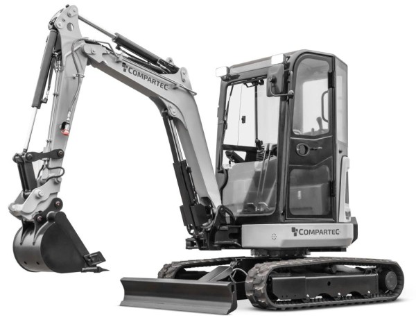 Mini-pelle "Bobmaster Ultimate" - Moteur diesel Yanmar, 2680 kg avec bras articulé + joystick