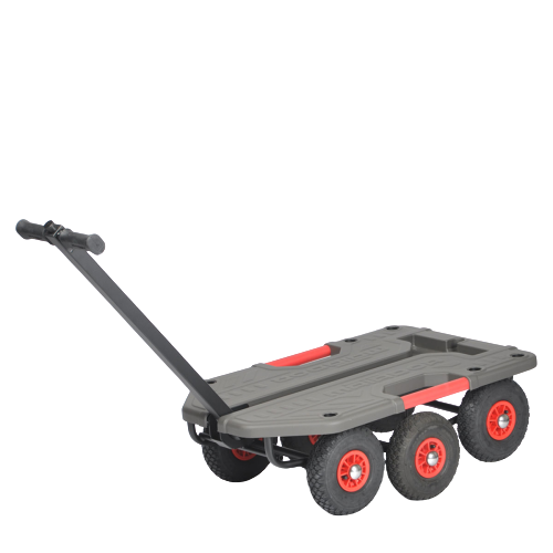 Chariot à plate-forme avec poignée pliable, 250 kg de capacité de charge