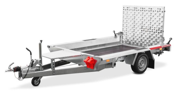 Remorque pour machines de chantier Temared Builder - jusqu'à 3,5 tonnes
