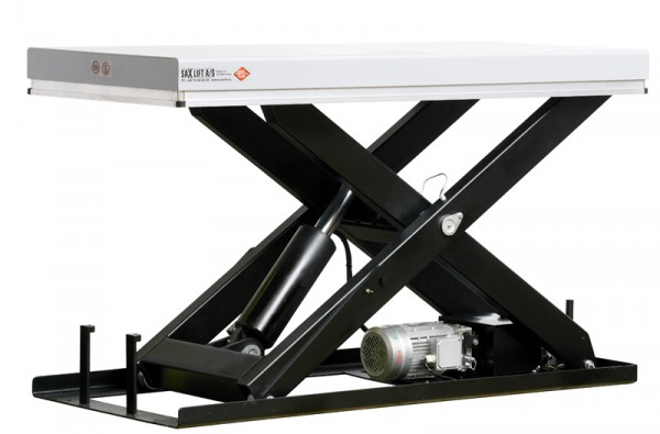 Table élévatrice à ciseaux fixes galvanisée 2000 kg jusqu'à 1450 mm, Saxlift TB2000