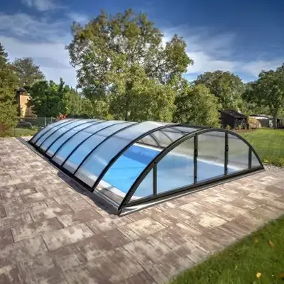 Abri de piscine mi- haut KLASIK