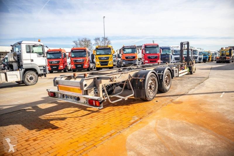Remorque Alcar porte container  PORTE CAISSE 2 essieux occasion