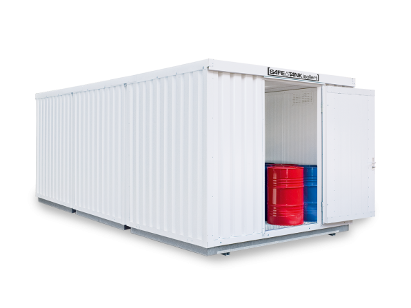 Conteneur pour matières dangereuses SRC-S 3.3W galvanisé, avec porte à un seul vantail